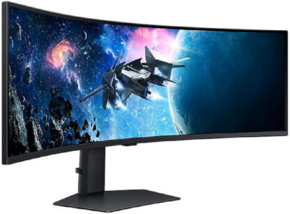 Samsung Odyssey G9 G95C Ultrawide VA Curved Gaming Monitor 49" 5120x1440 240Hz με Χρόνο Απόκρισης 1ms GTG