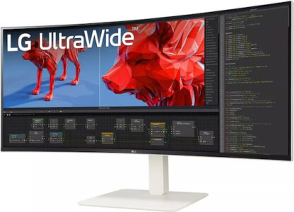 LG 38WR85QC-W Ultrawide IPS Curved Monitor 37.5" QHD 3840x1600 144Hz με Χρόνο Απόκρισης 1ms GTG