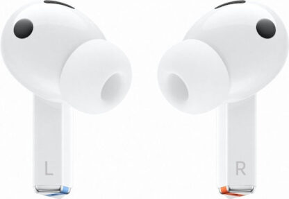 Samsung Galaxy Buds3 Pro Bluetooth Handsfree Ακουστικά με Αντοχή στον Ιδρώτα και Θήκη Φόρτισης Λευκά