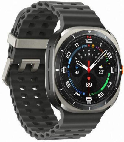Samsung Galaxy Watch Ultra Titanium 47mm Αδιάβροχο με eSIM και Παλμογράφο (Titanium SIlver)