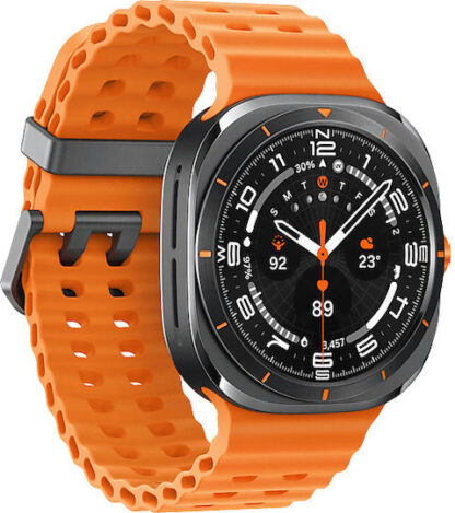 Samsung Galaxy Watch Ultra Titanium 47mm Αδιάβροχο με eSIM και Παλμογράφο (Titanium Gray)
