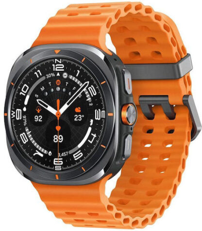 Samsung Galaxy Watch Ultra Titanium 47mm Αδιάβροχο με eSIM και Παλμογράφο (Titanium Gray)