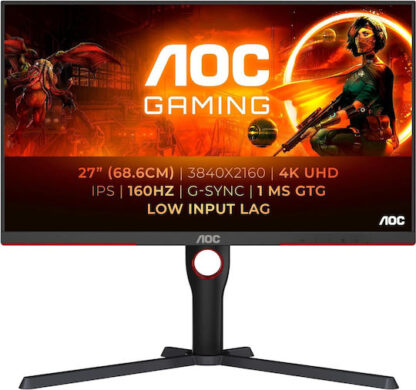 U27G3X 27 AOC Gaming  16:9  IPS  4K  160Hz  1ms  Reg Alt  ergonomico