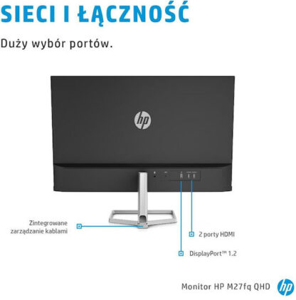 HP M27fq IPS Monitor 27" QHD 2560x1440 με Χρόνο Απόκρισης 5ms GTG
