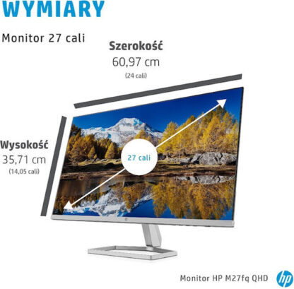 HP M27fq IPS Monitor 27" QHD 2560x1440 με Χρόνο Απόκρισης 5ms GTG