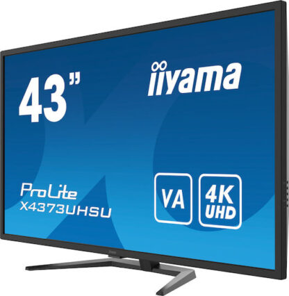 Iiyama Prolite X4373UHSU-B1 VA Monitor 43" 4K 3840x2160 με Χρόνο Απόκρισης 3ms GTG