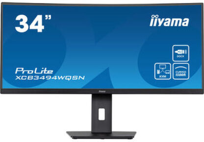 Iiyama Prolite XCB3494WQSN-B5 Ultrawide VA Curved Monitor 34" QHD 3440x1440