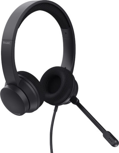 Trust Ayda On Ear Multimedia Ακουστικά με μικρόφωνο και σύνδεση USB-A