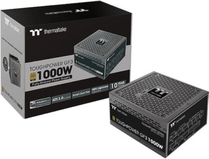 Thermaltake ToughPower GF3 1000W Μαύρο Τροφοδοτικό Υπολογιστή Full Modular 80 Plus Gold