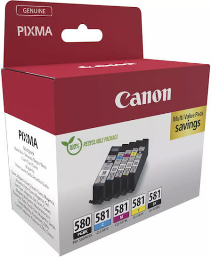 Canon Γνήσιο Πακέτο Μελανιών Εκτυπωτή InkJet Μαύρο / Πολλαπλό (Color) (2078C007)
