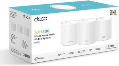 TP-LINK Deco X10 v1 Access Point Wi‑Fi 6 Dual Band (2.4 & 5GHz) σε Τριπλό Kit Λευκό