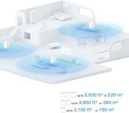 TP-LINK Deco X10 v1 Access Point Wi‑Fi 6 Dual Band (2.4 & 5GHz) σε Τριπλό Kit Λευκό
