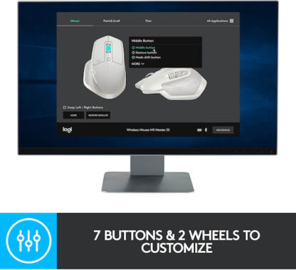 Logitech MX Master 2S Bluetooth Edition Ασύρματο Ποντίκι Graphite