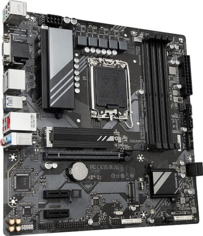 GIGABYTE B760M DS3H Motherboard - Supports Intel Core 14th Gen CPUs  6+2+1 Phases Digital VRM  up to 7600MHz DDR5 (OC)  2xPCIe 4.0 M.2  2.5GbE LAN  USB 3.2 Gen