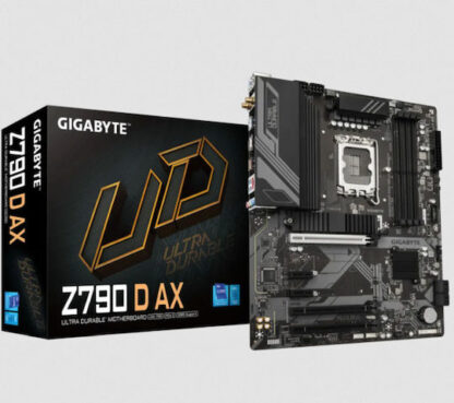 GIGABYTE Z790 D AX Motherboard - Supports Intel Core 14th Gen CPUs  12+1+1 Phases Digital VRM  up to 7600MHz DDR5 (OC)  3xPCIe 4.0 M.2  Wi-Fi 6E  2.5GbE LAN  USB 3.2 Gen 2