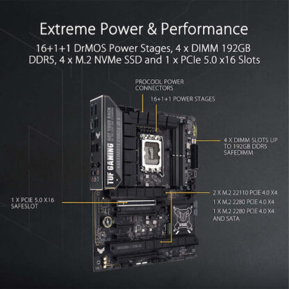 Asus TUF Gaming Z790-PRO WIFI Motherboard ATX με Intel 1700 Socket