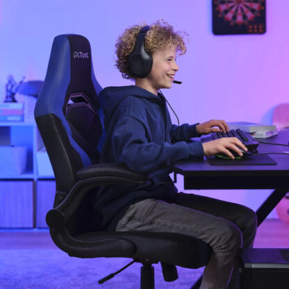 Trust Gxt 703 Καρέκλα Gaming Δερματίνης Μπλε