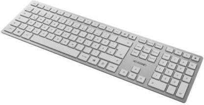 Cherry DW 9100 Ασύρματο Bluetooth Σετ Πληκτρολόγιο & Ποντίκι Αγγλικό US White/Silver