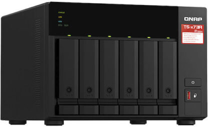 Δικτυακή συσκευή αποθήκευσης NAS Qnap TS-673A-8G           Μαύρο