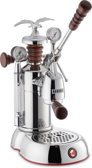 La Pavoni Esperto Abile Χειροκίνητη Μηχανή Espresso 950W Πίεσης 0.8bar Ασημί