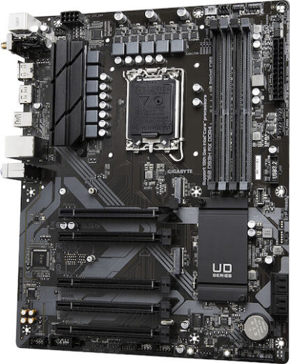 Gigabyte B760 DS3H AX DDR4 Motherboard - Supports Intel Core 14th CPUs  8+2+1 Phases Digital VRM  up to 5333MHz DDR4 (OC)  2xPCIe 4.0 M.2  Wi-Fi 6E  GbE LAN  USB 3.2 Gen 2