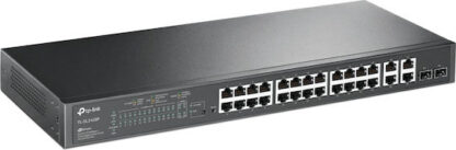 TP-Link JetStream TL-SL2428P network switch Managed L2 Fast Ethernet (10/100) Power over Ethernet (PoE) 1U Black