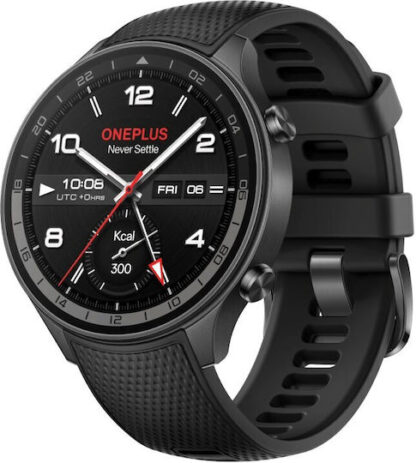 OnePlus Watch 2R Stainless Steel 47mm με Παλμογράφο (Γκρι)