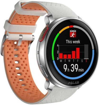 Polar Vantage V3 Aluminium 47mm Αδιάβροχο Smartwatch με Παλμογράφο (Sunrise Apricot)