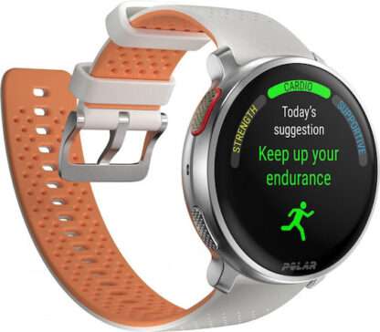 Polar Vantage V3 Aluminium 47mm Αδιάβροχο Smartwatch με Παλμογράφο (Sunrise Apricot)