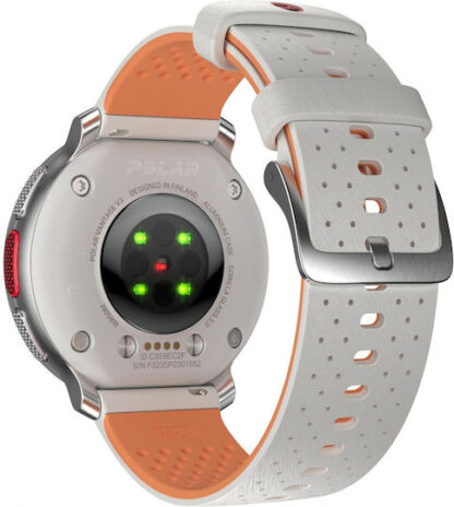 Polar Vantage V3 Aluminium 47mm Αδιάβροχο Smartwatch με Παλμογράφο (Sunrise Apricot)