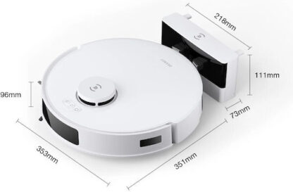Ecovacs Deebot N20 Σκούπα Ρομπότ για Σκούπισμα & Σφουγγάρισμα με Χαρτογράφηση και Wi-Fi Λευκή