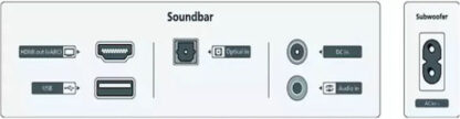 Philips Soundbar 320W 2.1 Bluetooth και HDMI με Ασύρματο Subwoofer και Τηλεχειριστήριο Γκρι TAB6309/10