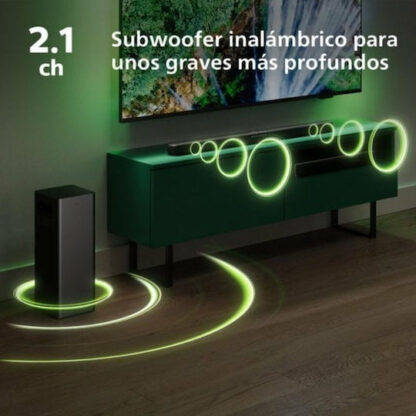 Philips Soundbar 320W 2.1 Bluetooth και HDMI με Ασύρματο Subwoofer και Τηλεχειριστήριο Γκρι TAB6309/10