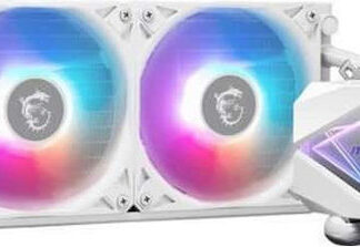 MSI MAG CoreLiquid Υδρόψυξη Επεξεργαστή Διπλού Ανεμιστήρα 120mm για Socket AM4/AM5/1700/1200/115x με ARGB Φωτισμό Λευκή