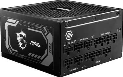 MSI MAG A1000GL PCIE5 1000W Μαύρο Τροφοδοτικό Υπολογιστή Full Modular 80 Plus Gold