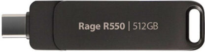 Flashdrive PATRIOT Rage R550 512GB 100 MB/S USB A+C Swivel Design (PE512GR550DSAD) Black