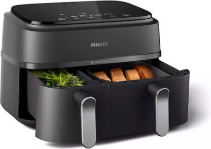 Philips NA351/00 Air Fryer με Διπλό Αποσπώμενο Κάδο 9lt Μαύρο