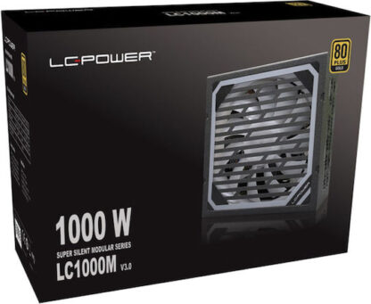 LC-Power LC100M rev. 3.0 1000W Μαύρο Τροφοδοτικό Υπολογιστή Full Modular 80 Plus Gold