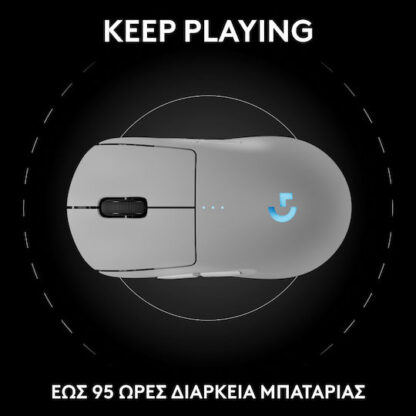Logitech G Pro 2 Lightspeed Ασύρματο RGB Gaming Ποντίκι 44000 DPI Λευκό