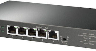 TP-LINK TL-SG1005P-PD v1 Unmanaged L2 PoE Switch με 5 Θύρες Gigabit (1Gbps) Ethernet