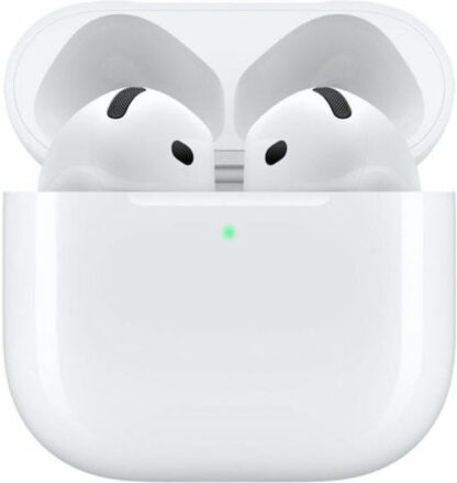 Apple AirPods 4 Earbud Bluetooth Handsfree Ακουστικά με Αντοχή στον Ιδρώτα και Θήκη Φόρτισης Λευκά