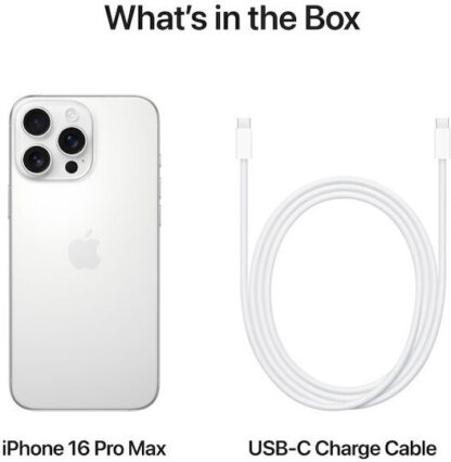 Apple iPhone 16 Pro Max 17.5 cm (6.9 ) Dual SIM iOS 18 5G USB Type-C 512 GB White