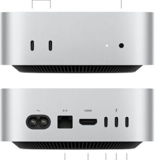 Apple Mac mini M4, 10-Core CPU, 10-Core GPU, 16GB RAM, 256GB SSD - Silver
