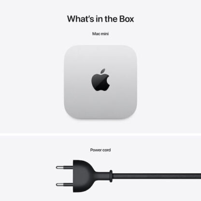 Apple Mac mini M4, 10-Core CPU, 10-Core GPU, 16GB RAM, 256GB SSD - Silver