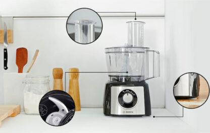 Bosch Πολυμίξερ 900W με Κάδο 2.3lt και Κανάτα Μπλέντερ Ασημί Κωδικός: MCM3PM386