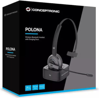 Conceptronic On Ear Multimedia Ακουστικά με μικροφωνο και σύνδεση Bluetooth