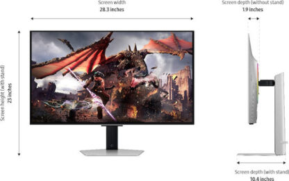 Samsung Odyssey G8 G80SD OLED HDR Gaming Monitor 32" 4K 3840x2160 240Hz με Χρόνο Απόκρισης 0.03ms GTG