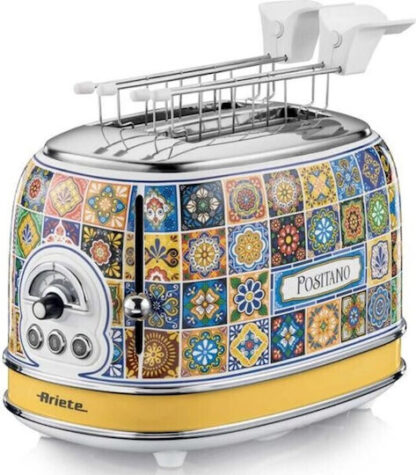 Ariete Positano 0155/0P Φρυγανιέρα 2 Θέσεων 810W Πολύχρωμη Κωδικός: 00C01550PAR0