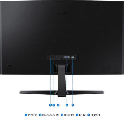 Samsung Essential S3 S36GD VA Curved Monitor 27" FHD 1920x1080 με Χρόνο Απόκρισης 4ms GTG
