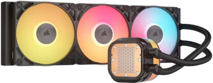 Corsair iCUE LINK TITAN 360 RX LCD Υδρόψυξη Επεξεργαστή Τριπλού Ανεμιστήρα 120mm για Socket AM4/AM5/1700 με RGB Φωτισμό